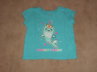 NEW, BABY GIRLS I'M REALLY A UNICORN TEE, THE CHILDRENS PLACE, SIZE 18-24 MO