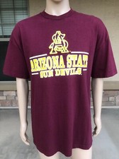 Vintage 90s Arizona State Sun Devils T Shirt Foot Locker USA Made Size 2XL