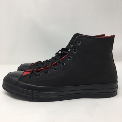 black leather converse size 10