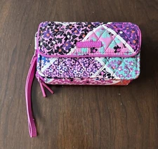 NWT Vera Bradley RFID All in One Crossbody Wristlet/Crossbody Modern Medley Pink