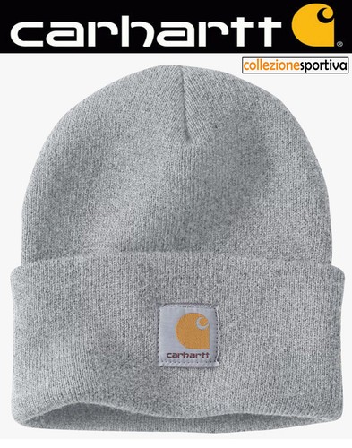CAPPELLO BERRETTO CARHARTT ACRYLIC WATCH HAT - A18-HGY col. grigio chiaro |  eBay