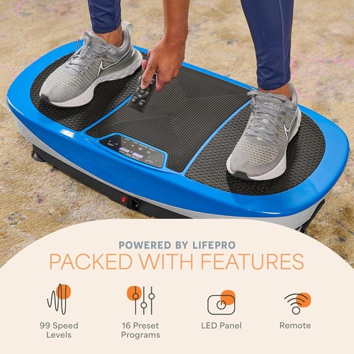 LifePro Rumblex Max 4D Vibration Plate Blue| Home Fitness & Recovery - Picture 4 of 6