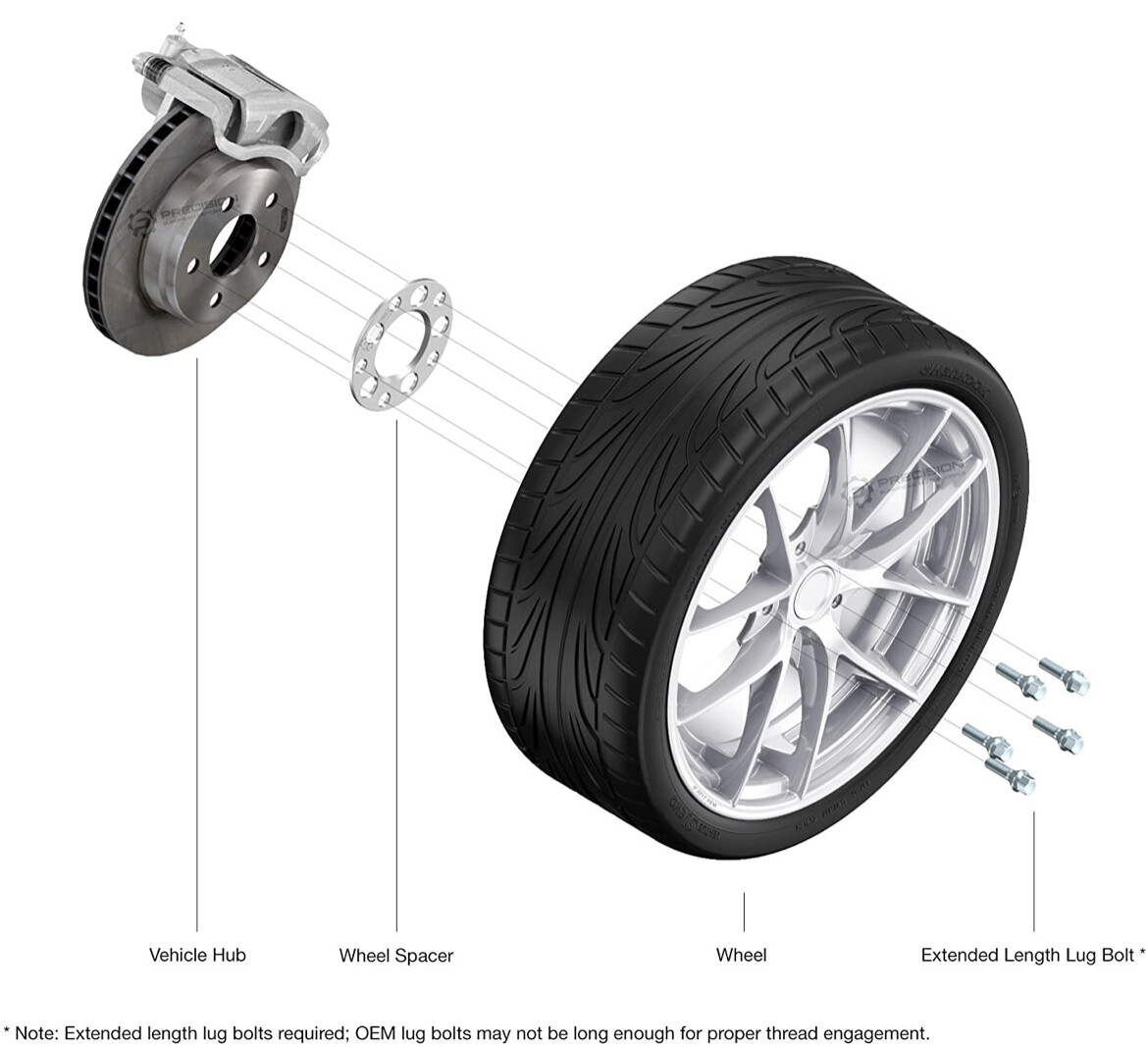 ADAPTEC Wheel Spacers for Audi A6/S6/RS6 (20112022) 6mm pair of 2 USA MADE eBay