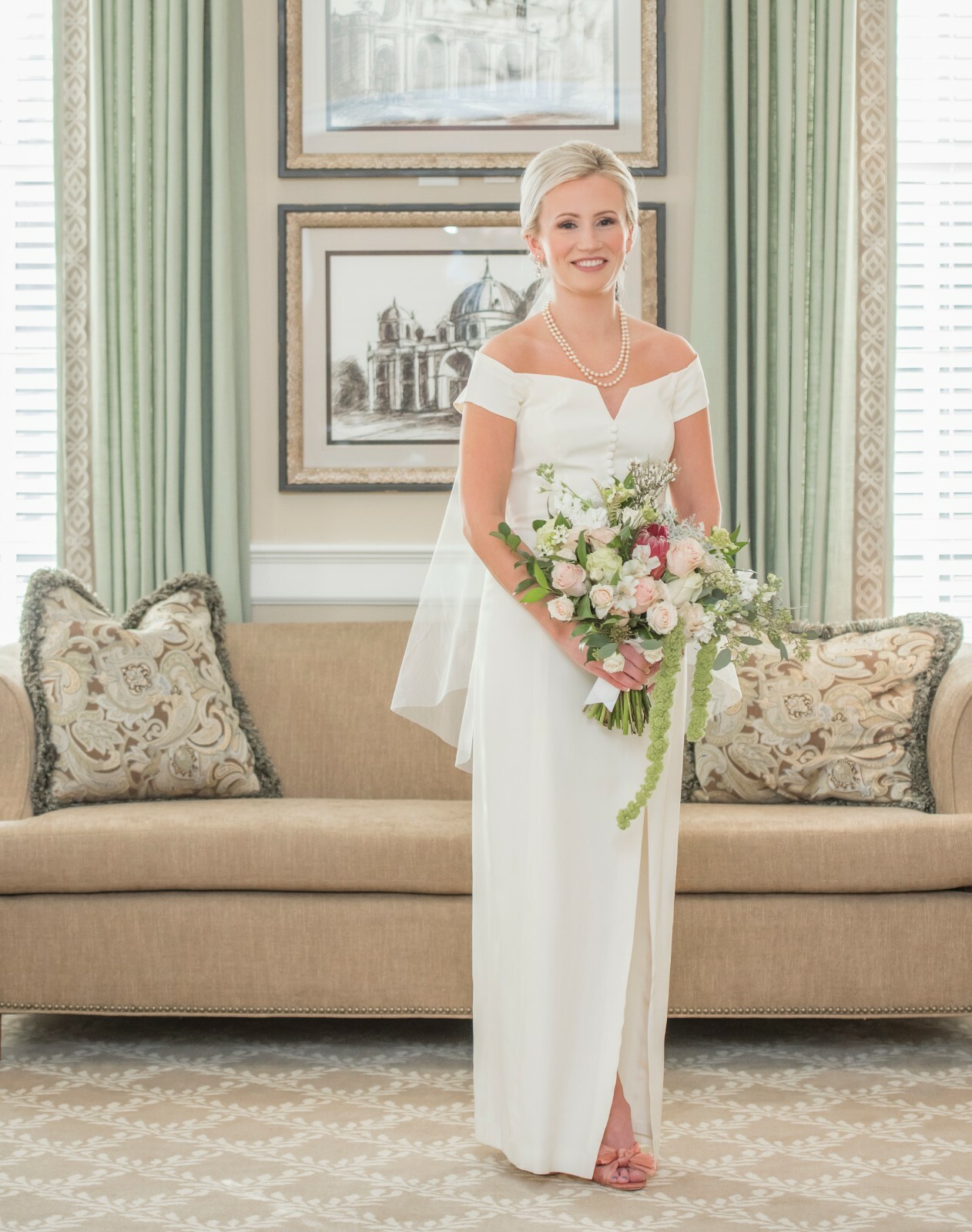 Gorgeous Vintage Morton Myles Ivory Vintage Wedding Gown Dress from Saks 1970's