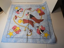 Tweety Bird Sylvester Cat Western 1996 Handkerchief Bandana Loony Tunes Jeans