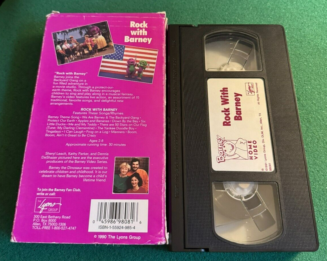 Rock with Barney Protect Our Earth 1991 VHS + FREE DVD 45986980816 | eBay