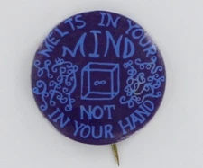 Timothy Leary LSD 1963 Pin Hippy Culture Acid Psychedelic Drugs Harvard Tim 