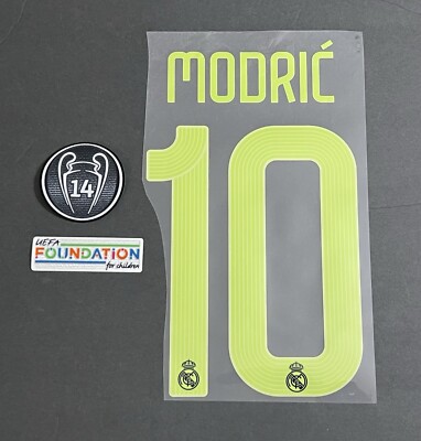 リアル・マドリード MODRIĆ 10 Modrić #10 Real Madrid Champions League 2022/23 Name & Number Heat