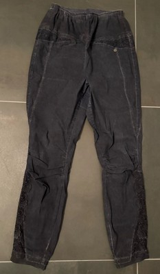 Tredy Bengalin Hose Stretchhose Jeggings Spitze Blumen 42 ( 40 44  ) night blau