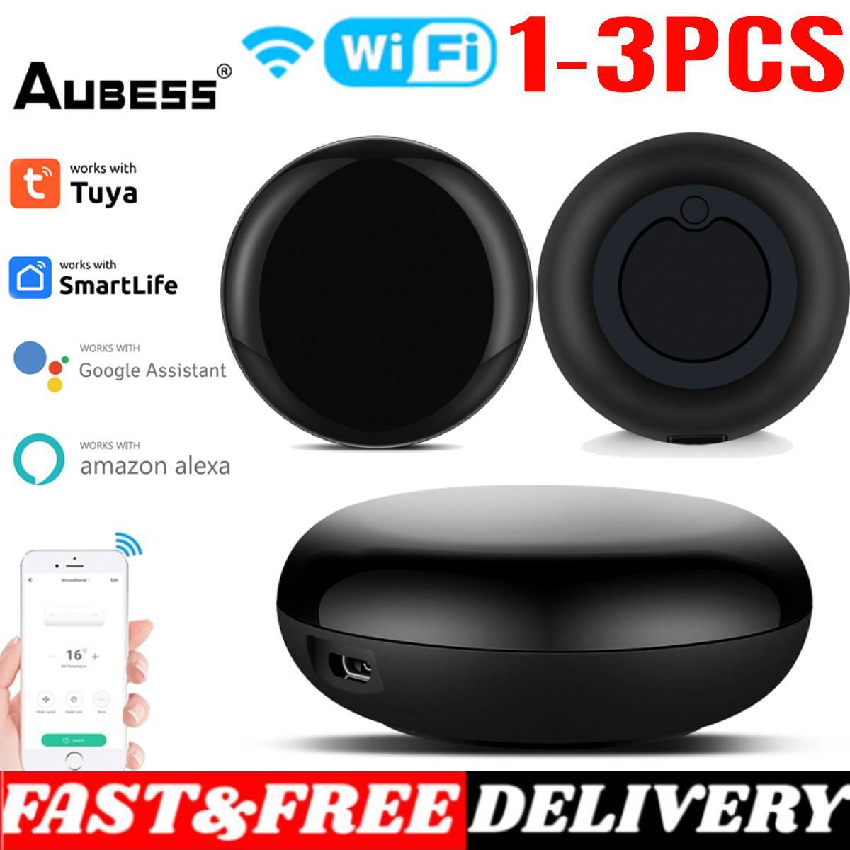 WiFi IR Smart Remote Controller Works with Alexa Google Home Infrared Blaster  