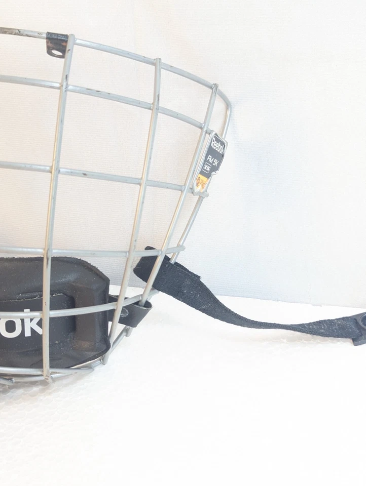 Máscara facial Reebok FM 5K jaula talla SM máscara de hockey sobre hielo equipo de protección deportivo Foto 3 de 4