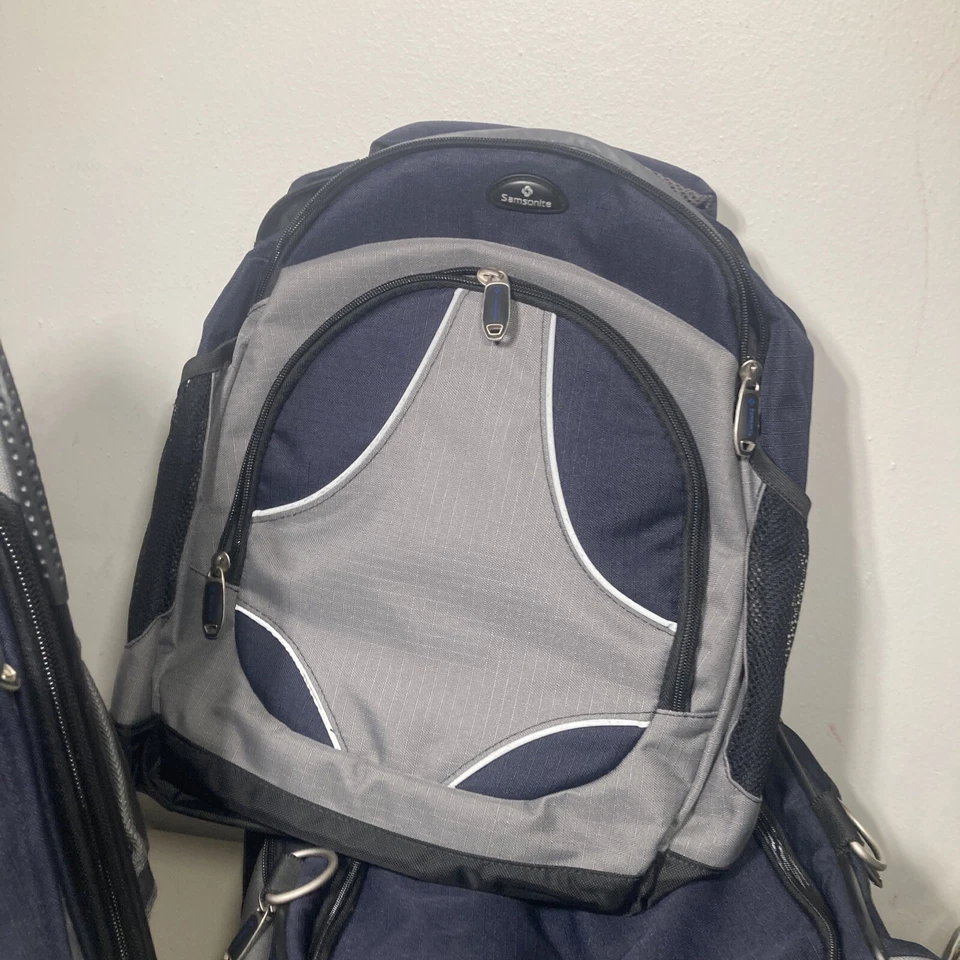 Conjunto de Bagagem Samsonite 3 Peças - 66854 Azul Cinza 23” Mala, Mochila e Duffle - Imagem 3 de 4