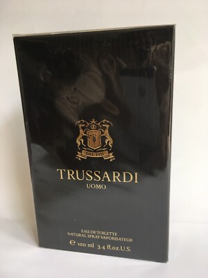 TRUSSARDI UOMO 3.4oz EDT Spray for Men, 100% AUTHENTIC, SEALED, NIB