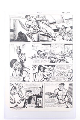 Power Man and Iron Fist Original Art Pg 18 Ernie Chan 1983 Marvel