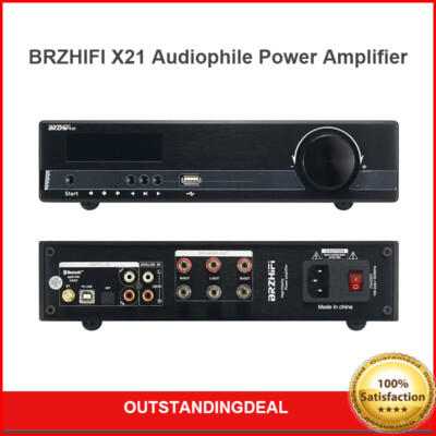 X21 Audiophile Power Amplifier 2.1Ch Bluetooth Amp Digital Decoder Player HD