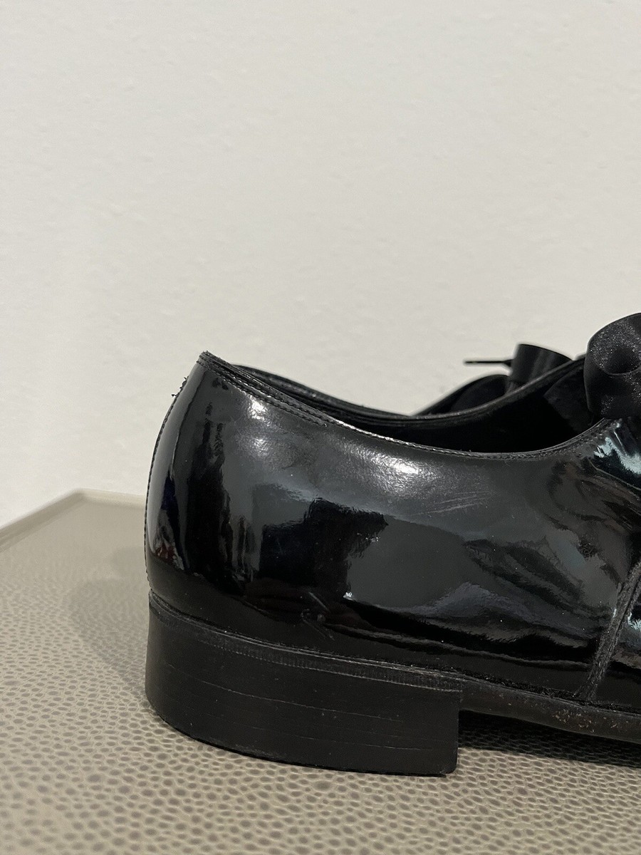 $8K JOHN LOBB BESPOKE Black Formal Patent Leather Oxfords Sz  display picture 3