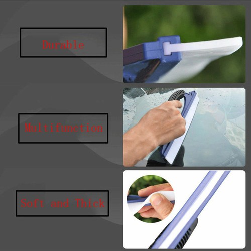 Flexible Silicone Car Water Window Wiper Drying Blade Squeegee Valeting Tool UK - Picture 5 of 5