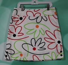 Florence Eiseman Girls Size 14 Adjustable Waist White Floral Lined Skirt