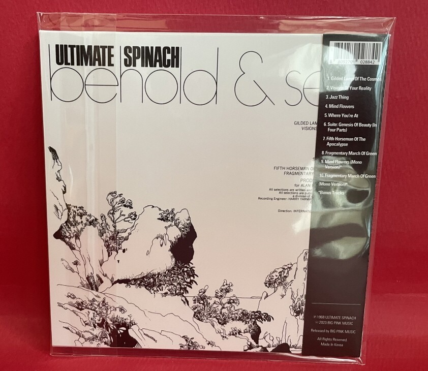 ULTIMATE SPINACH-BEHOLD & SEE KOREA BIG PINK MINI LP CD+