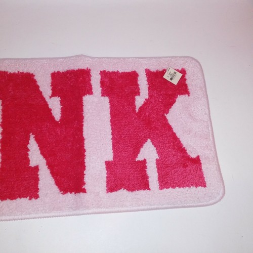 Victoria Secret PINK Bath Rug Pink Logo Mat 30" x 12.5" New - Picture 4 of 7