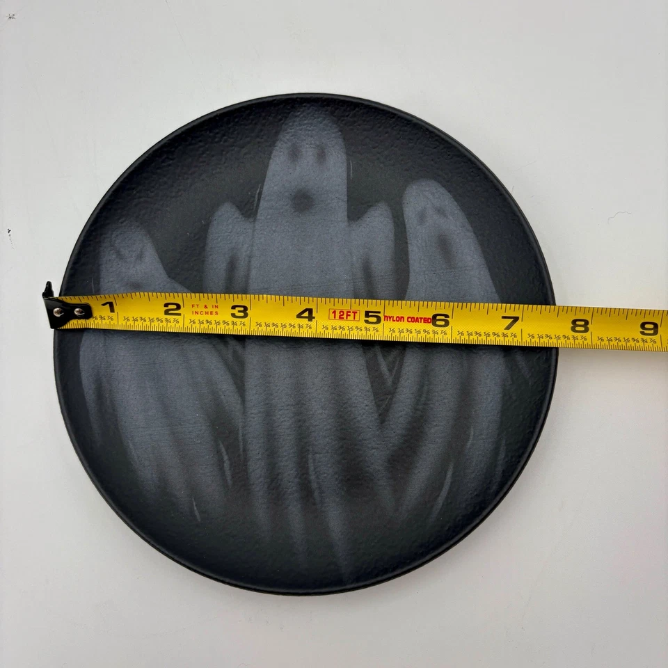 Plato de cena de Halloween Plato de ensalada Fantasma Juego de 2 vajilla de decoración espeluznante NUEVO Foto 4 de 4