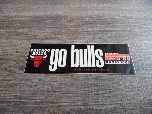 Chicago Bulls ESPN 1000 Bumper Sticker 2000-2001 - Picture 2 of 2