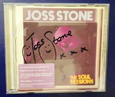 JOSS STONE SIGNED CD COVER-THE SOUL SESSIONS.IN PERSON.
