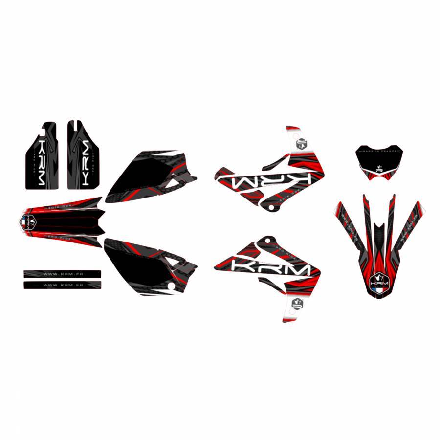 Kit deco autocollant KRM Pro Ride pour Rieju 50 MRT de 2009 à 2021