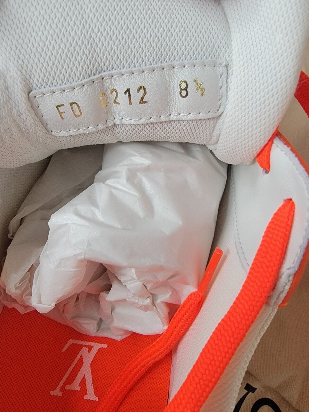 LOUIS VUITTON TRAINER SNEAKER ORANGE Sty 1A9VN5 BY VIRGIL ABLOH