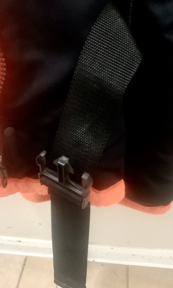 Cabelas Dry Plus Safety Orange Fleece Jacket Men's X-Large w/ Hunting Game Vest - Image 4 of 4