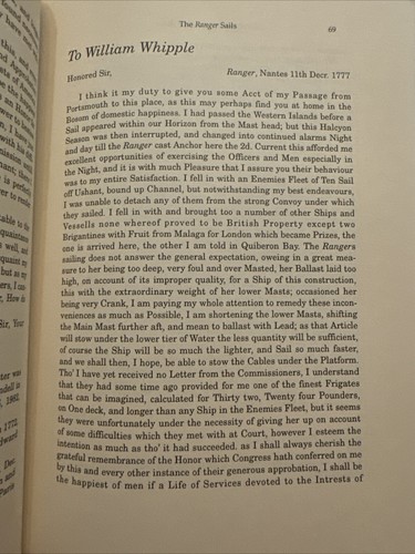 "JOHN PAUL JONES AND THE RANGER" EDITED BY JOESPH G. SAWTELLE - Foto 12 di 14