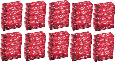 Cartel Filterhülsen 100s 25mm Zigarettenhülsen  100mm (10000 Stück - 50 x 200)