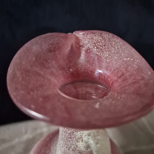 Vtg LAFIORE Scavo Textured Roman Style Pink textured Glass Ewer Cruet JUG Spain - 第 16/20 張圖片
