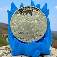 2007-P Jamestown 400th Anniversary Commemorative Silver Dollar BU $1 Coin