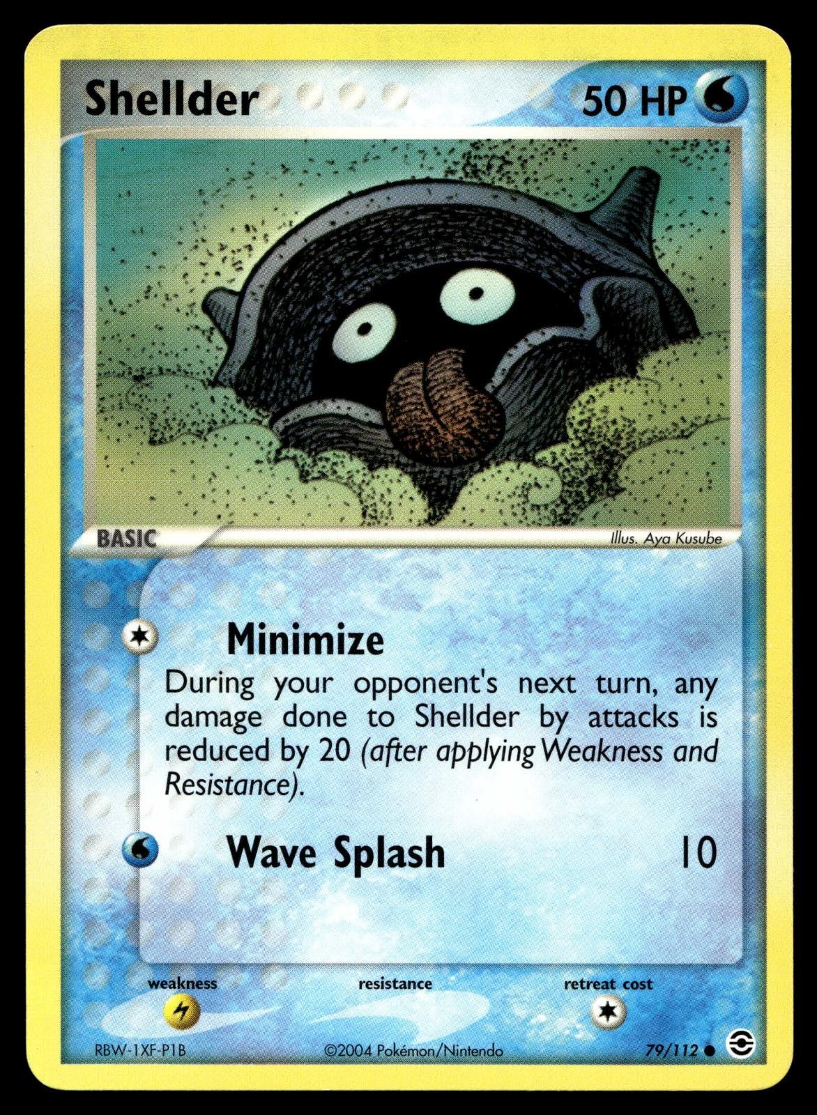 POKEMON SHELLDER FIRERED & LEAFGREEN 79/112 C NM/M