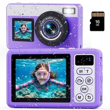 Maxmango D70 4K Underwater Digital Camera - 48MP 10FT Waterproof Camera for S...