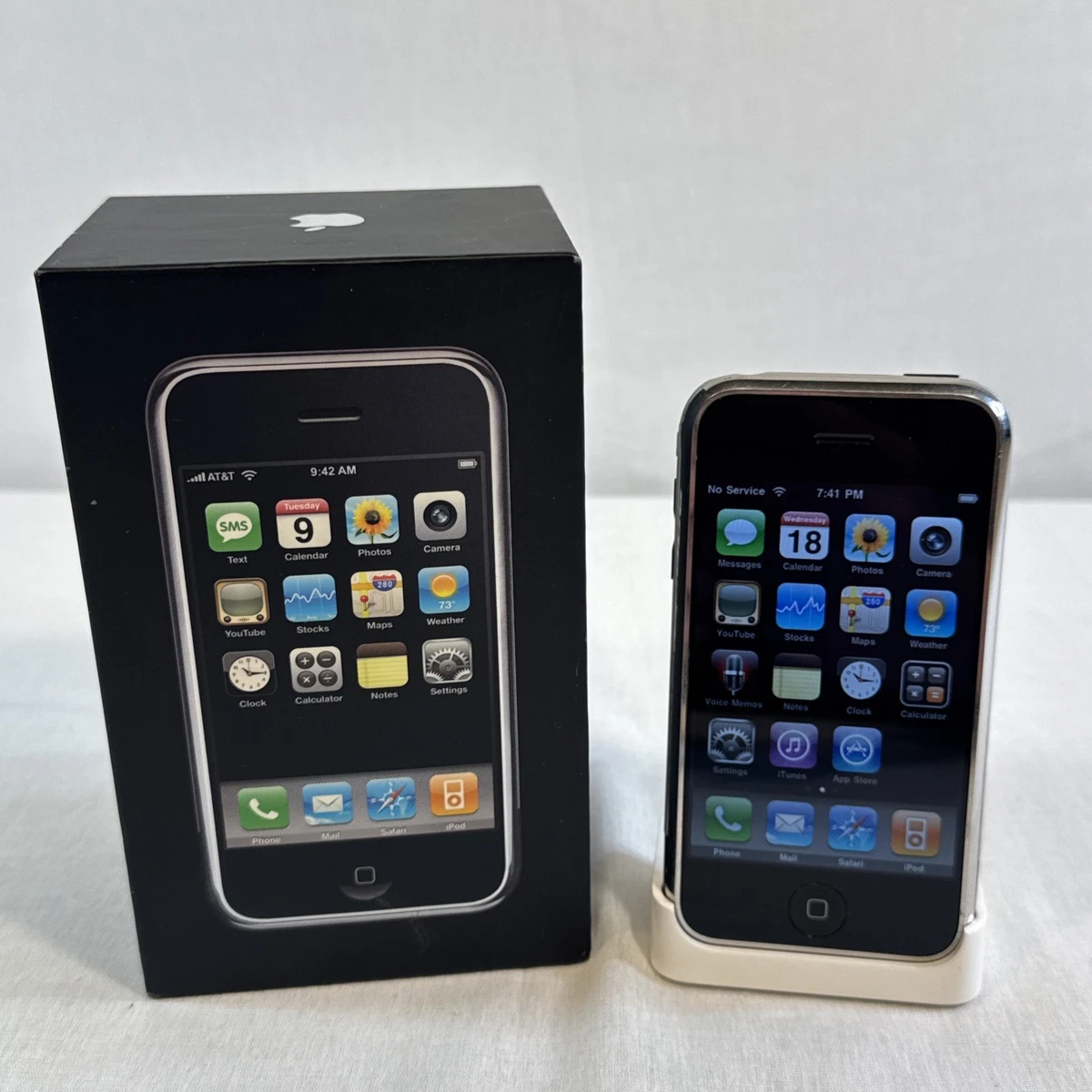 iPhone 2G （A1203） 8GB 初代iOS 1.0 と初売日バッグ iPhone 2G （A1203） 8GB 初代iOS 1.0 と初売日バッグ - iPhone A1203