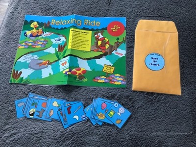 Relaxing Ride! Rhyming  language arts teacher game resources 1st grade