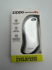 Zippo Heatbank 9s Rechargeable Hand Warmer Power Bank Up to 9 Hours Heat AS IS