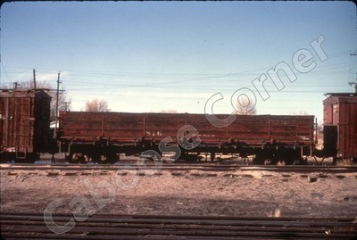 D&RGW Drop Bottom Gondel #816 bei Alamosa auf 3-15-69 35mm Slide Chione (5428)