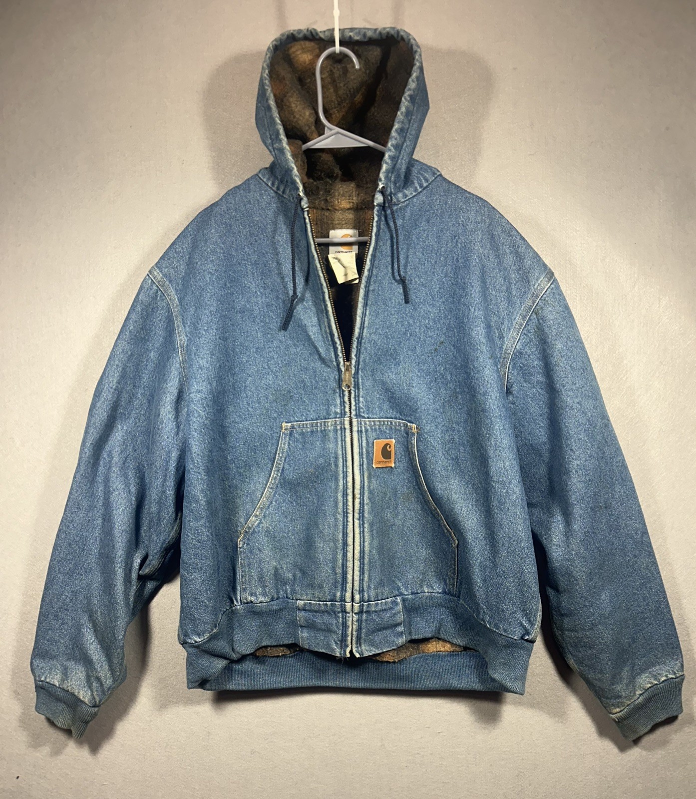 Vintage Carhartt Men’s XL Denim Jacket J08 DST Blanket ASAP Rocky Y2K See Pics