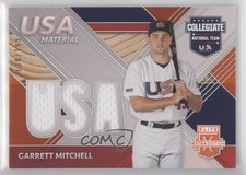 2020 Elite Extra Edition USA Baseball Material Orange /199 Garrett Mitchell 3wu