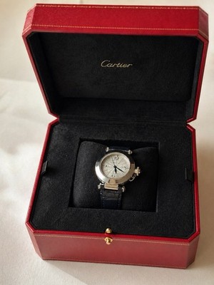 Cartier Pasha de Cartier 35mm Automatic WSPA0013 Full Set Box Papers Steel Brace