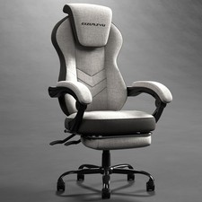 Image of Ergonomic Executive Office Gaming Chair with Adjustable Headrest and Footrest