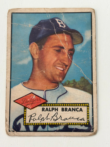 Ralph Branca #274 1952 Topps card