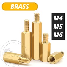 M4 M5 M6 Male-Female Brass Hex Standoff Screw Spacer Pillar 5-100 mm Hex Support