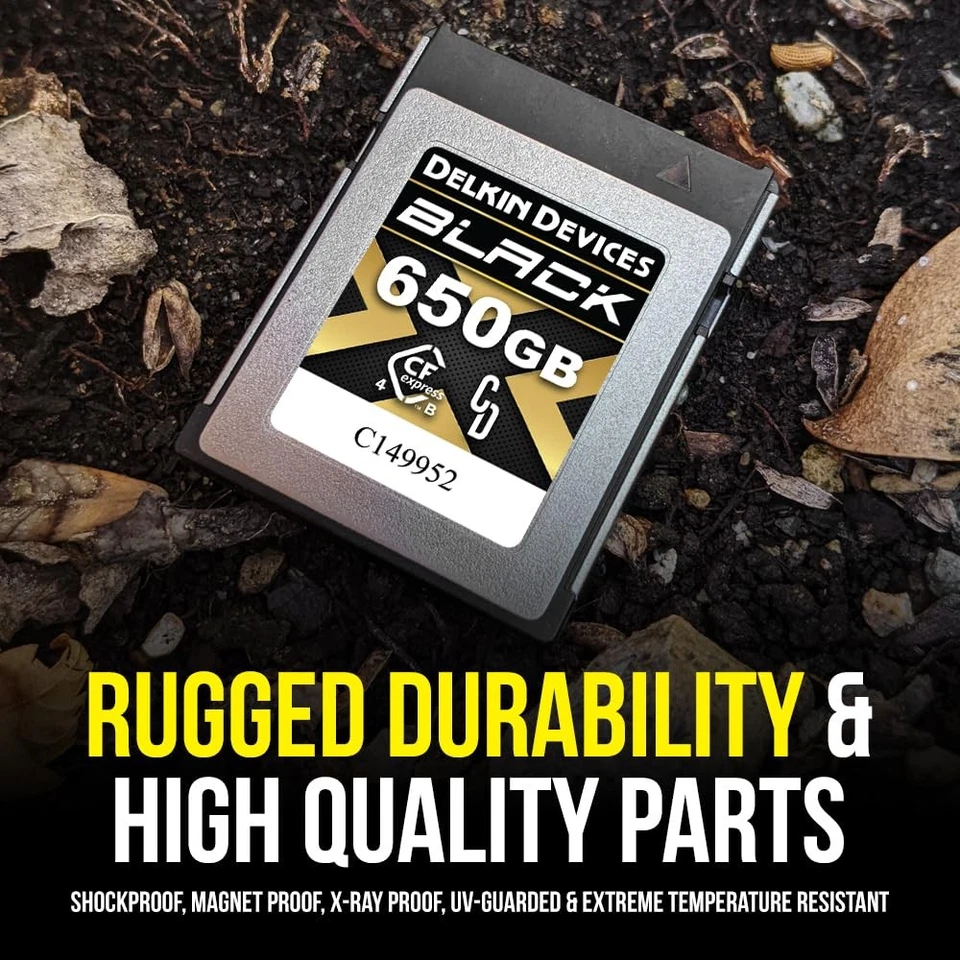 Black 650GB CFexpress 4.0 Type B Memory Card with pSLC Flash, up to 3530MB/s ... - Image 3 of 4