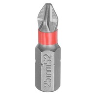 "PH2 Kreuzschlitz-Schraubendreherbit FüR 1/4\" 1\" Magnetisch Grau/Rot"