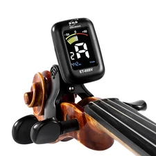 Professional Violin Viola Tuner, Colorful LCD Display Easy Control Clip on Ac...