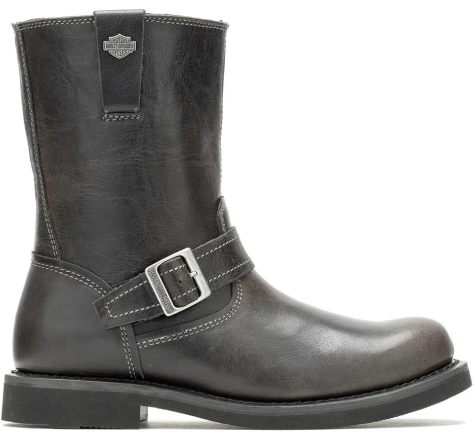 Botas masculinas Harley Davidson 11.5 Dallam 8.75” ardósia preta Engineer, D93849 NOVAS - Imagem 2 de 4